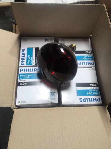 Philips Heat Light 250w Red r40 **PACK OF 4**
