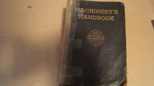 1948 MACHINERY&#039;S HANDBOOK - 13th EDITION by ERIK OBERG &amp; FD JONES