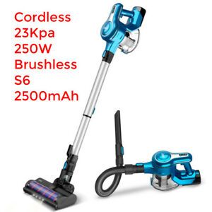 Cordless Vacuum Cleaner Stick Upright Wet New Dry 23Kpa 250W Brushless S6 Motor
