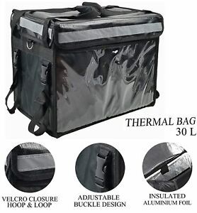 Large Insulated Bag I Thermal Food Pizza Delivery Bags I Big Lunch Box I Water P