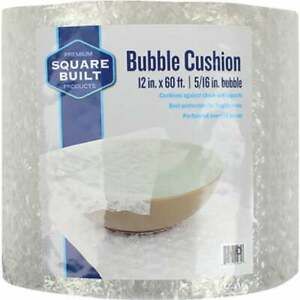 Square Built 12 In. x 60 Ft. x 5/16 In. Thick Bubble Cushion Wrap SBA5161260B  -