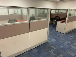 250 Glass Divider Office Cubicles!