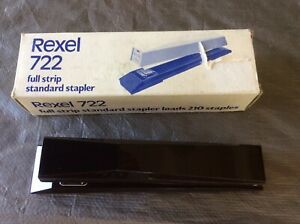 Rexel Stapler No.722 - Duo-Tone Brown -Made In England -NEW in Box &amp; Free Ship