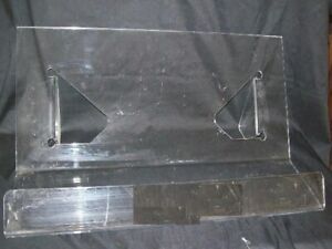 Store Display Fixtures ACRYLIC HEAVY DUTY TILTED DISPLAY 24&#034; L x 8&#034; T