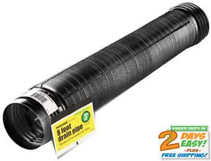 Flex-Drain 54022 Flexible/Expandable Landscaping Drain Pipe, Perforated, 4-In