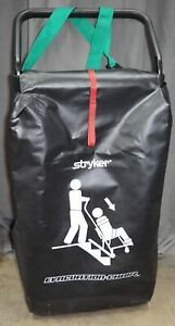 STRYKER 6253 PATIENT EVACUATION CHAIR W/COVER-=- EMERGENCY STAIR SEAT FIRE EMS