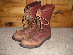 FULL LEATHER 12&#034; BAILEY&#039;S LOGGING CALK BOOTS SIZE 12