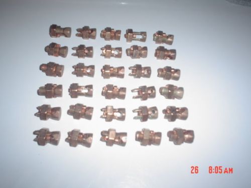 Electric copper split bolt connectors 30 peices for sale
