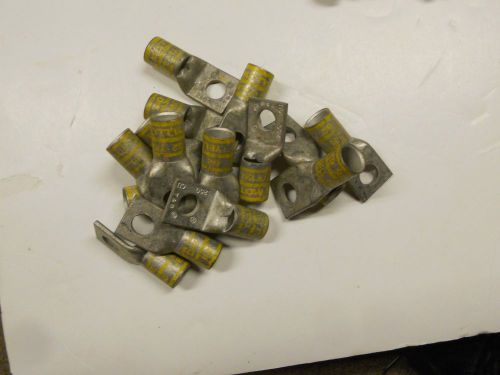 16 x , t&amp;b navy crimp terminal 62 yellow , 4/0 , 250 awg , 1/2 hole for sale