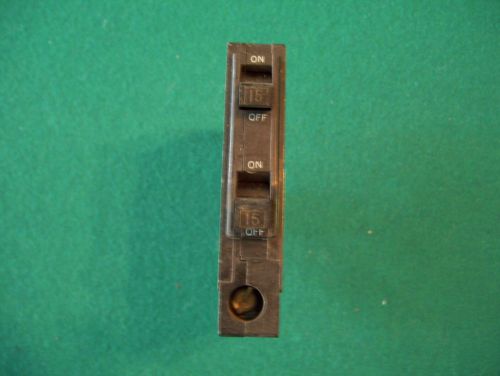 One - used - square d, qot-1515, 1-pole, 15 amp, tandem, circuit breaker for sale