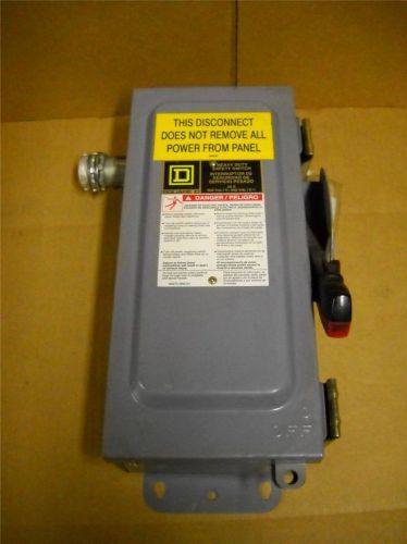 Square D Heavy Duty Safety Switch Disconnect H361AWK 30A Used, Good Condition