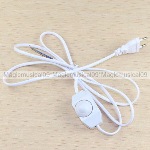 White 1.8m electrodeless switch line dimming cord w/line switch eu plug for sale