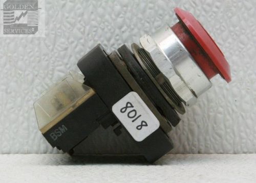 Allen Bradley 800T-FX D4 Push-Pull Button Red with 800T-XD4 Series E
