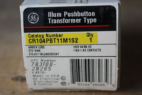 CR104PBT11M1S2 GENERAL ELECTRIC PUSHBUTTON - NEW IN BOX!
