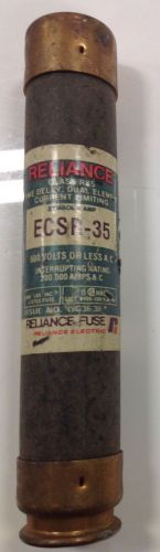 RELIANCE 600VAC 35A CLASS-RK5 FUSE LOT OF 2 ECSR-35