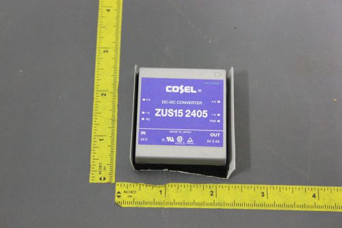 NEW COSEL PCB MOUNT DC-DC CONVERTER MODULE ZUS15-2405 15W 5V 2.4A (C1-1-57A)