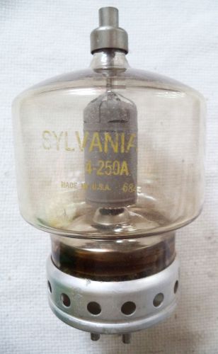 Used Sylvania 4-250A Beam Power Tube for Amplifier or Modulator  N/R