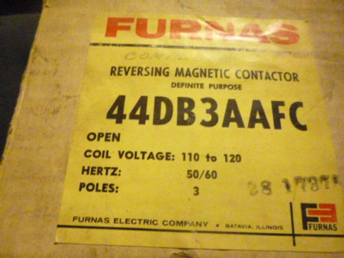 FURNAS 3 PHASE ELECTRIC MOTOR REVERSING MAGNETIC CONTACTOR 3 POLE 44DB3AAFC