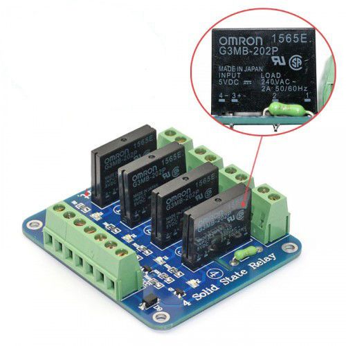 Module Solid ARM 5V SSR Relay 2A DSP 4 Channel AVR Opto-couple For State