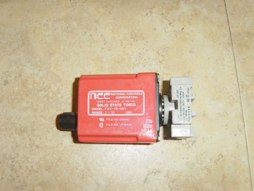 National Controls T3K-10-461 Solid State Timer 120VAC 50/60HZ