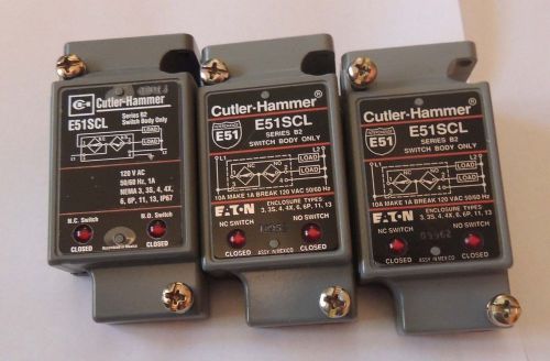 Cutler Hammer Photoelectric switch body E51SCL Lot of 3 New no box Ser. B2