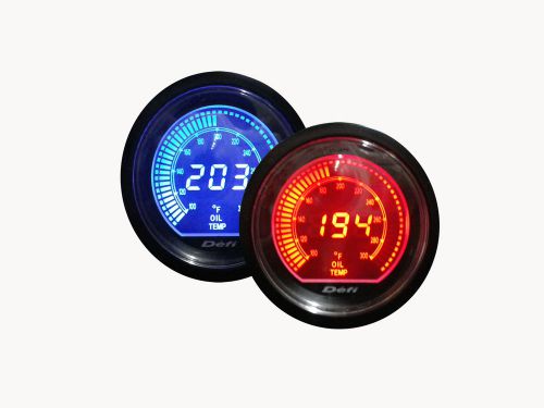 Oil Temperature Gauge with Temperature Sensors Kit (2 color, 2.5” / 60mm)