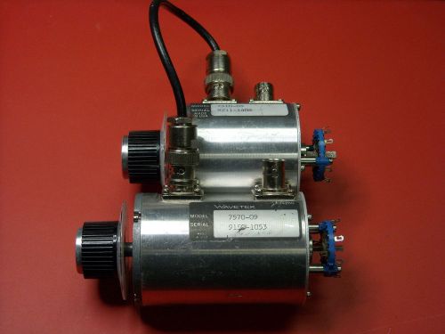 Pair of wavetek dc - 1.0 ghz rotary attenuators / 0-70 db &amp; 0-10 db / 75 ohm for sale