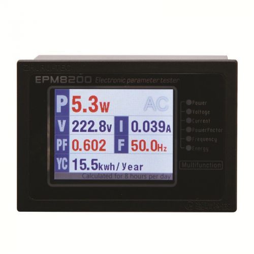 EPM8200 2.4 LCD TFT AC watt meter /power meter/panel meter 1000W/4A/110v/220v