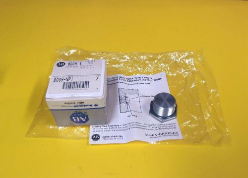 AB ALLEN-BRADLEY Cat no. 800H-NP1 Ser. X Closing Plug For Cover Holes Type 7 &amp; 9