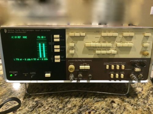 Sound technology 1500a tape recorder test system (audio) for sale