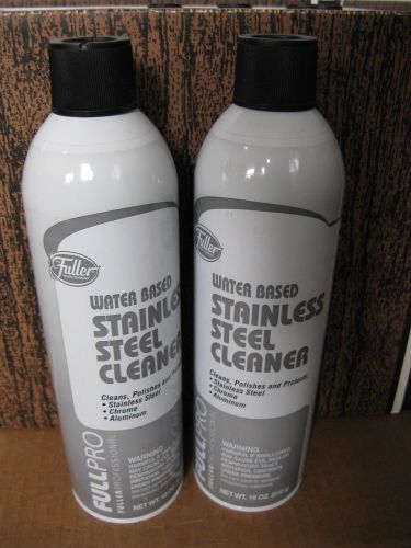 2 STAINLESS STEEL PROFESSION CLEANER POLISH Fuller  Water Based 18 Oz