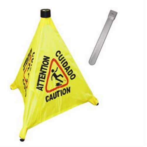 POP UP SAFETY CONES BRIGHT YELLOW FLASHING LIGHT AVAILABLE 19.5&#034; OR 31&#034;