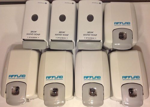 LOT OF 8 Hand Soap Dispensers 5 Affiliated Laboratories 3 Johnson Soft Care