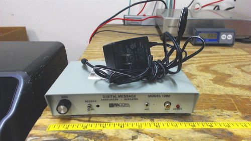 Racom 1200es digital message announcer/repeater w/ac adapter for sale