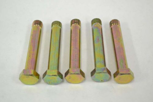 Lot 5 new aps 035400 hexagonal bolt  size 1/2-13 x 3 x 3/8in threaded b347336 for sale