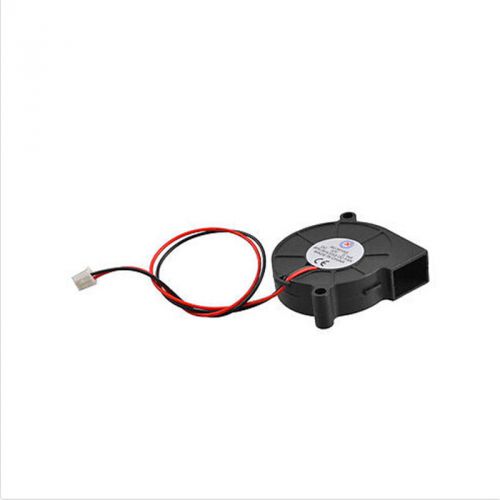Practical black brushless dc cooling blower fan 2 wires 5015s 12v 0.06a 50x15mm for sale