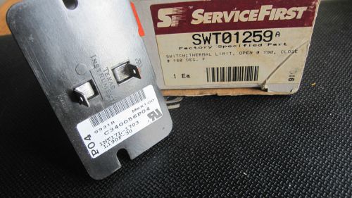 Trane SWT01259 Thermal Limit  Switch 190f-160f (New)