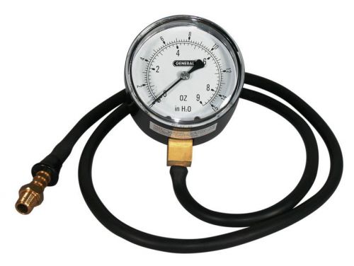 Gas LPG Propane Appliance Manifold Low Pressure Gauge Manometer+Case 15&#034;WC HVAC