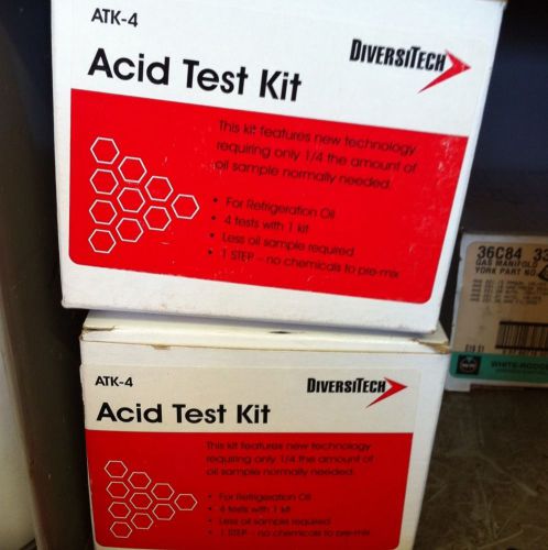 DIVERSITECH HVAC Acid Test KIT ATK-4 Lot / 2 Grainger 22.76 For One