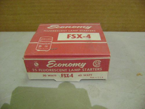 New box 25x economy fsx-4 fluorescent lamp starter 30w 40w 36&#034; 48&#034; fs-4 for sale