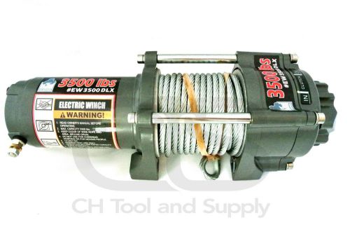 3500lb electric recovery winch atv trailer truck 12v with remote for sale
