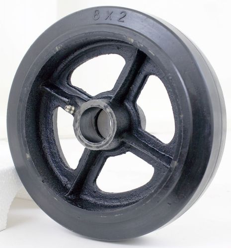 8&#034; x 2&#034; (8x2) hard rubber on cast wheel scaffolding caster replacement wheel for sale