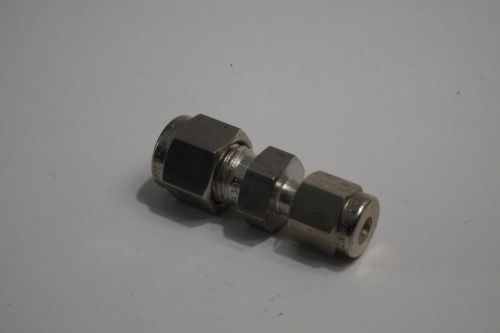 Hy-lok 1/8 tube to 1/4 tube compression fitting 316 stainless steel &#034;jbw&#034; for sale