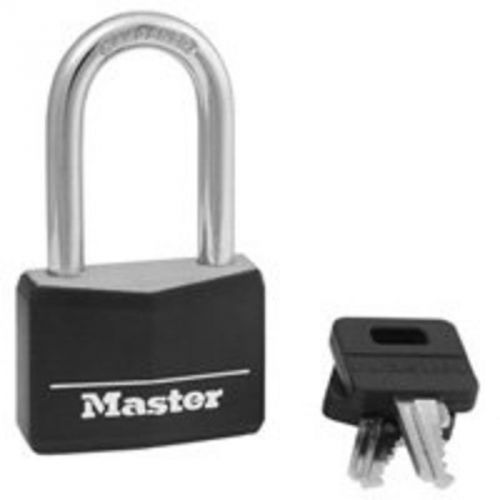 Padlock 1/4in 1-1/2in 13/16in master lock specialty padlocks 141dlf black for sale