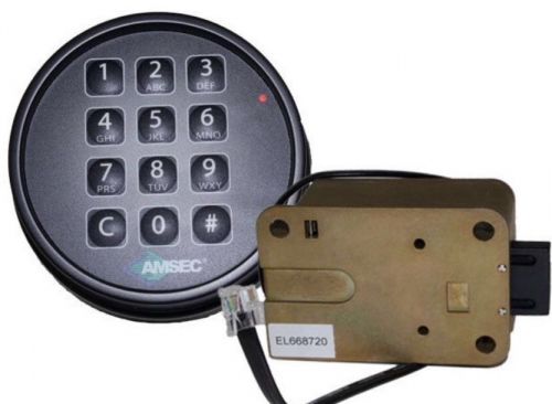 AMSEC ESL10XL DIGITAL SAFE LOCK IN A  BLACK FINISH REPLACES S&amp;G 6120 AND LAGARD