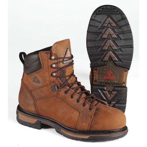 Work boots, stl, mn, 8.5w, deer brn, 1pr 6701 8.5 wide for sale