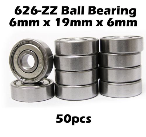 (50) 626-2ZZ Quality bearing 626 ZZ bearings 6X19X6 mm