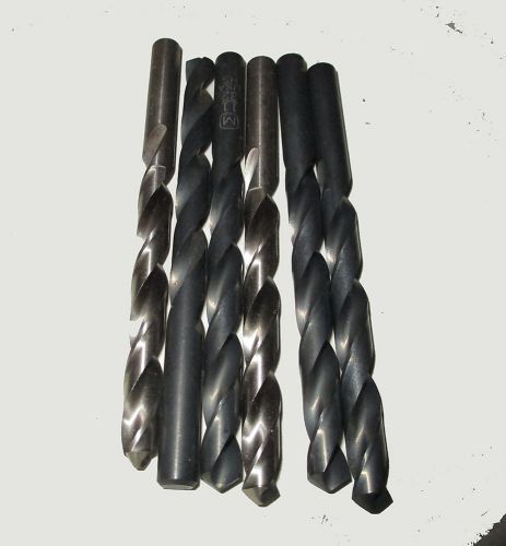 6  New Morse Size 11/32  HSS Jobber Length  Drill Bits  #1330 - Made in USA