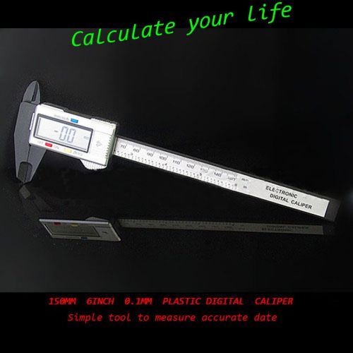 150mm/6inch vernier digital electronic caliper ruler carbon fiber composite tool for sale