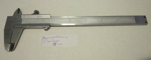 Brown &amp; sharpe slide caliper #577 7&#034; swiss made stainless tempered nice! for sale